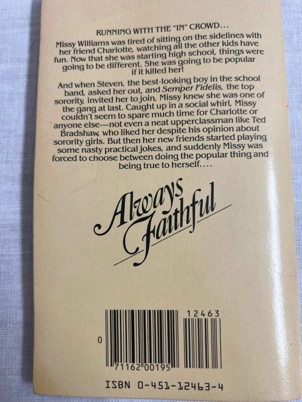 🌞 Always Faithful by Patricia Baehr - Rare Vintage 80s Teen Romance Paperback